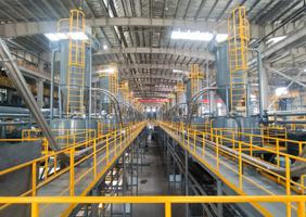 Mine crushing and grinding production line in Uzbekistan